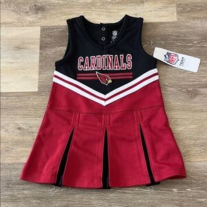 NWT NFL Arizona Cardinals Toddler Girls Cheer Outfit Size 2T